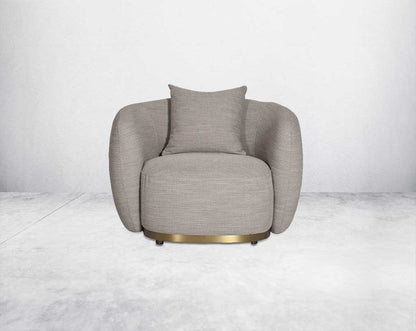 this 1 luxurious sofa set with a contemporary feel, it glams up with an extremely attractive look Upholstered in high-quality fabric, this modern sofa sits upon a gold-plated stainless steel metal base front view