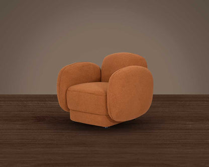This 1 sofa set with corner side of sofa is an embodiment of modern elegance with clean lines softened by subtle curves.