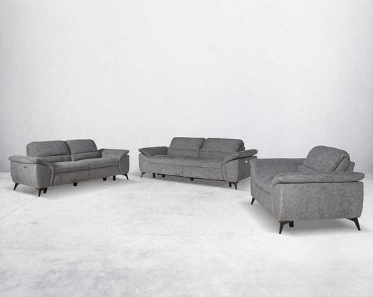 Rufio Fabric Power Recliner Sofa