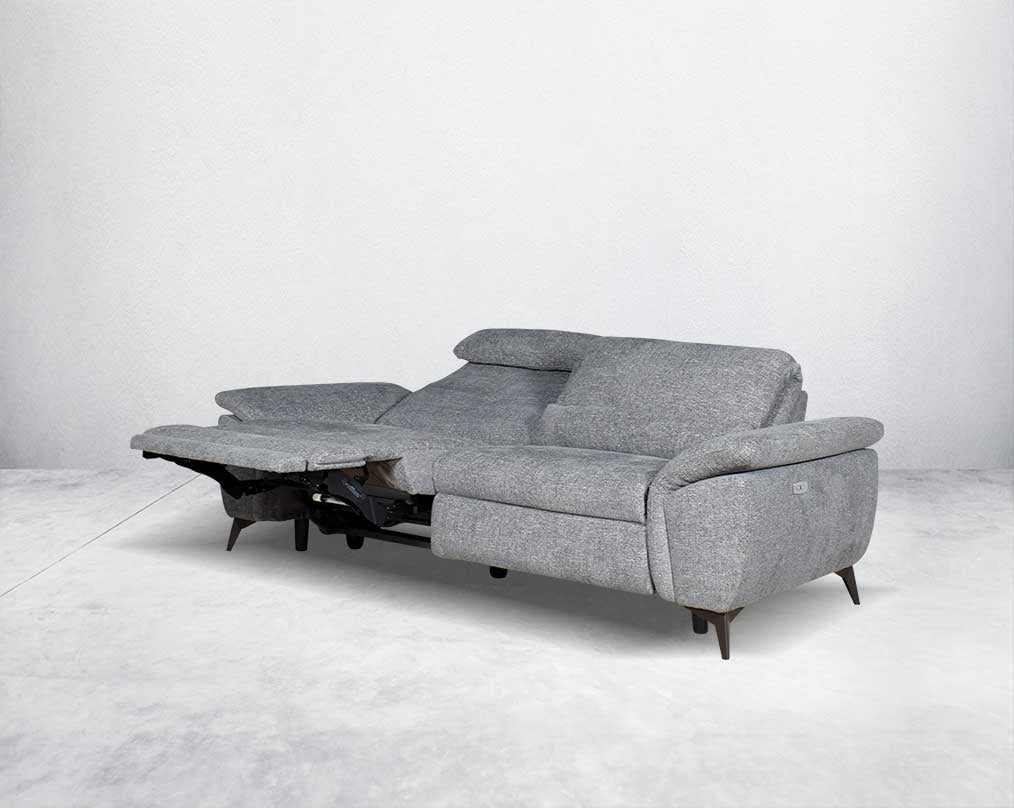 Rufio Fabric Power Recliner Sofa