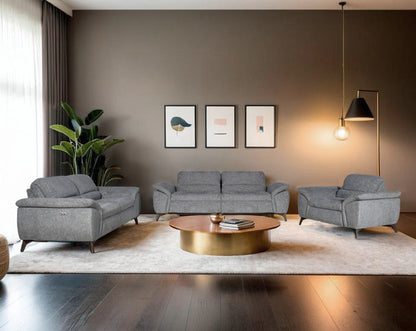 Rufio Fabric Power Recliner Sofa