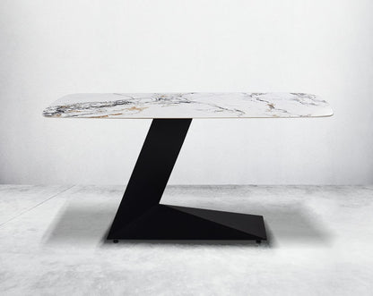 This 6-seater minimalist dining table is an embodiment of modern glamour.