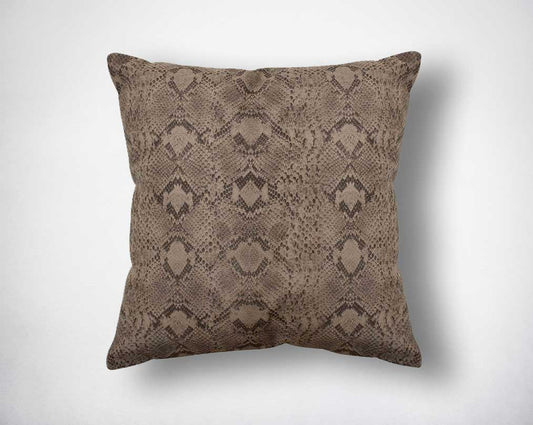 Canvas cushion with python foil.