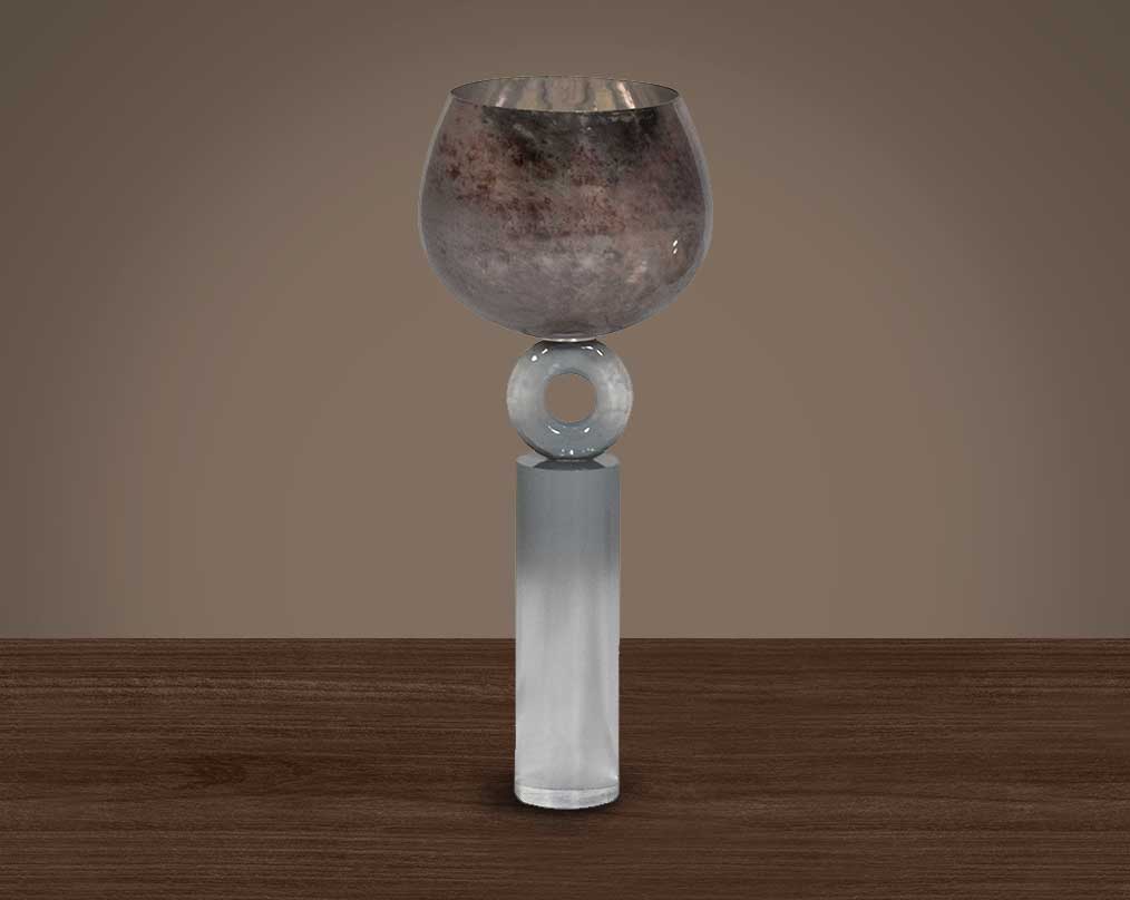 goblet candle holder-large