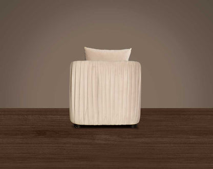 This 1 sofa back with is a sensory experience of luxurious relaxation and esoteric design The wooden base varnished in dark brown legs accentuates the décor with subtle elements.