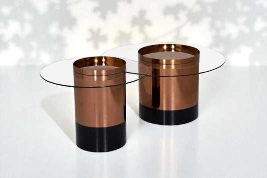 Madrid Rose Gold Coffee & End Table Set