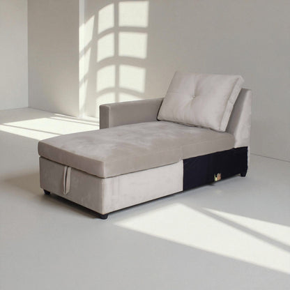 Eladio Fabric Sectional Sofa Cum Bed