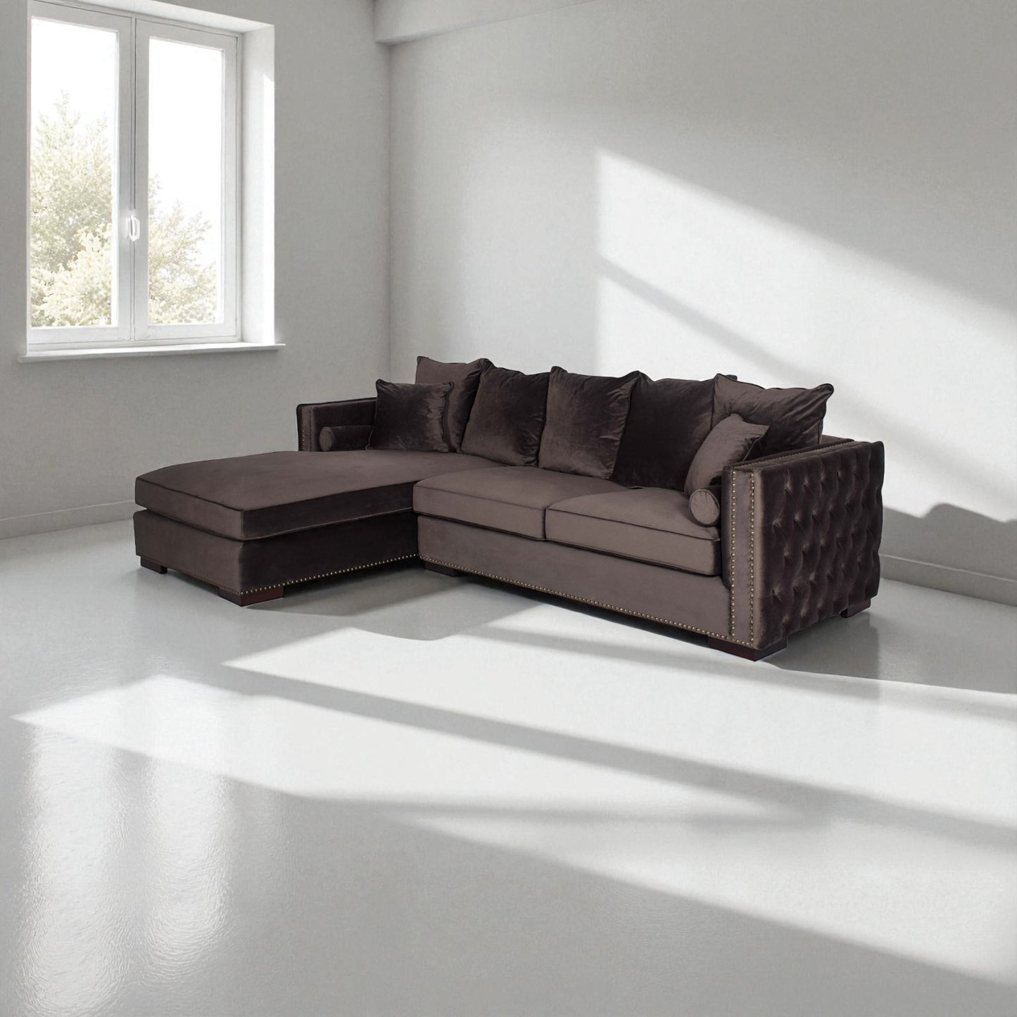 Veronica Fabric Sectional Sofa