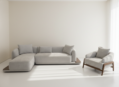 Regis Fabric Sectional Sofa