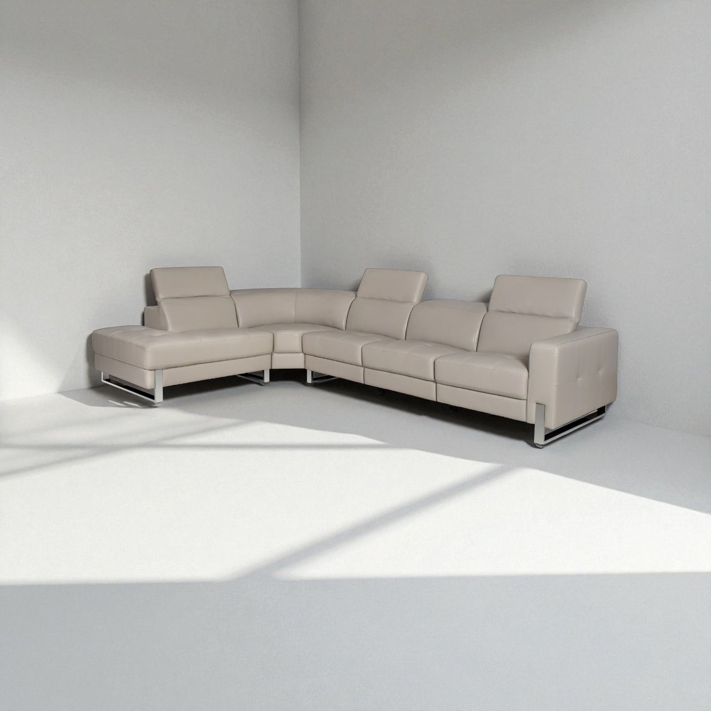 Raimond Leather Sectional Sofa