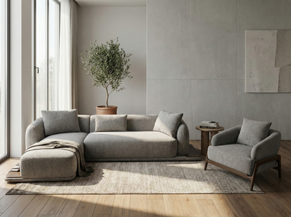 Regis Fabric Sectional Sofa