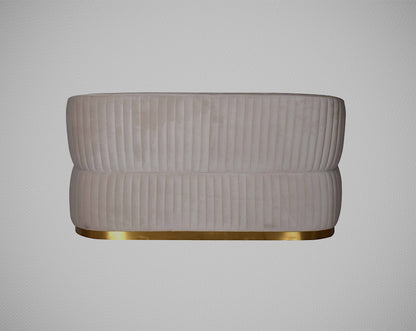 This 2 sofa set is an elegant statement piece back with clean lines softened by subtle curves. Vertical channel quilting is an outstanding design detail on this sofa.